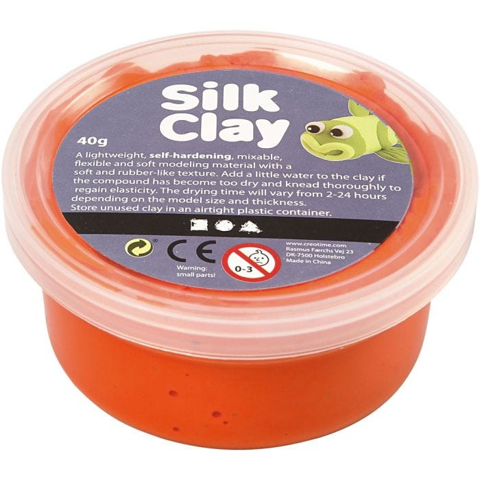 Silk Clay®, orange, 40 g/ 1 ds.