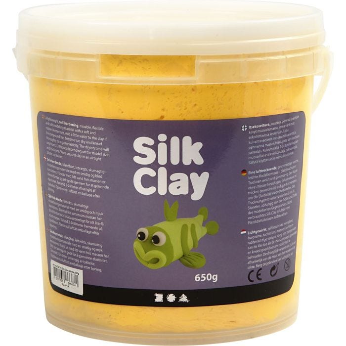 Silk Clay®, gul, 650 g/ 1 spand