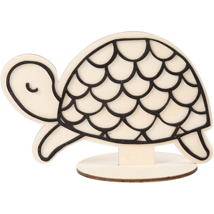 Dekorationsfigur, skildpadde, 10 cm, 1 stk.