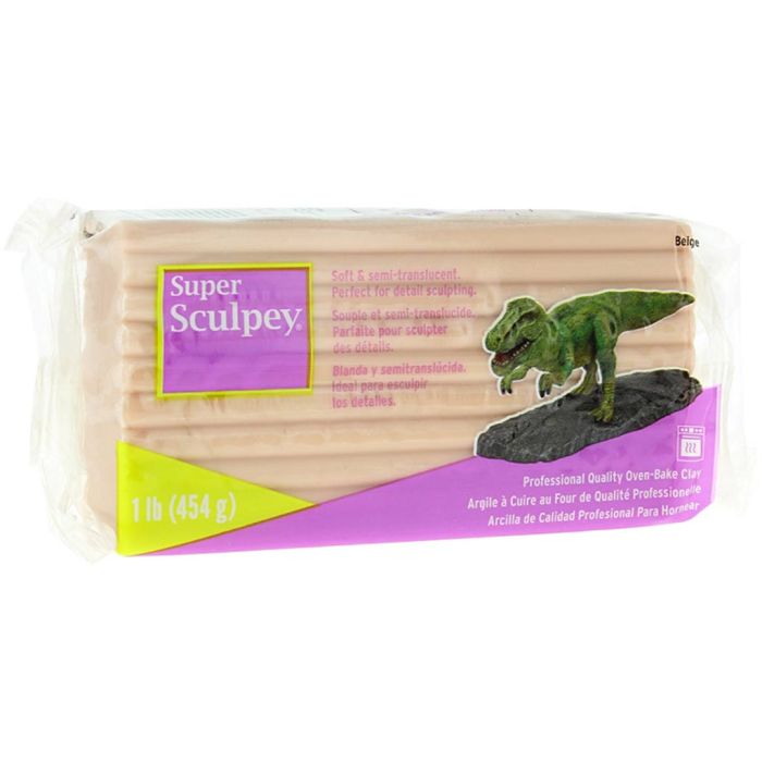 Super Sculpey Keramik og Skulptur, beige, 454 g/ 1 pk.