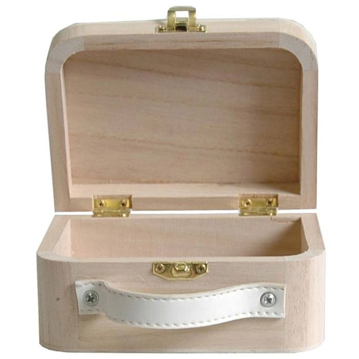 Dekorativ Trækasse, str. 13x9,5x6 cm, 1 stk.