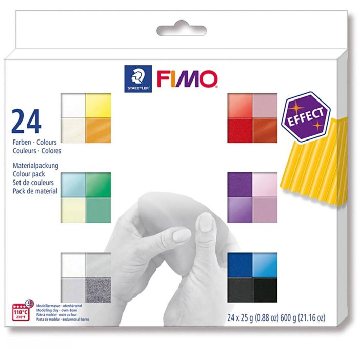 Fimo Effect Paste Sæt, 24x25 g/ 1 pk.