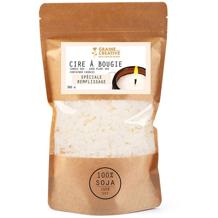 Vegansk Sojavoks til Fyldning af Stearinlys, 380 g/ 1 pk.