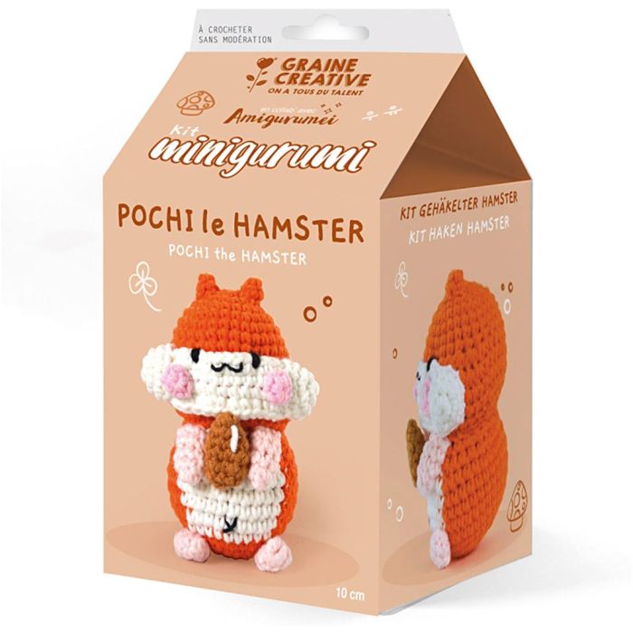Amigurumi Hæklesæt, Hamsteret Pochi, 1 pk.