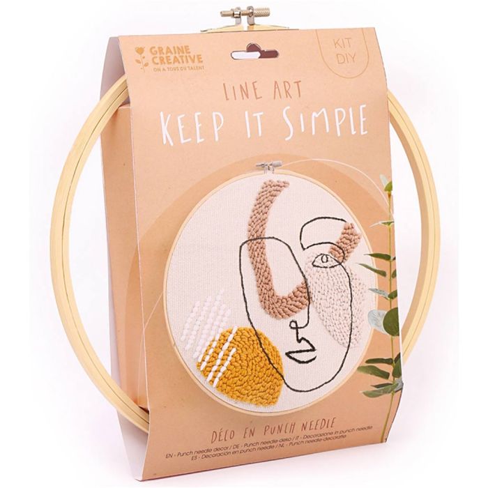 Craft Punch Needle Sæt, diam. 25 cm, 1 pk.