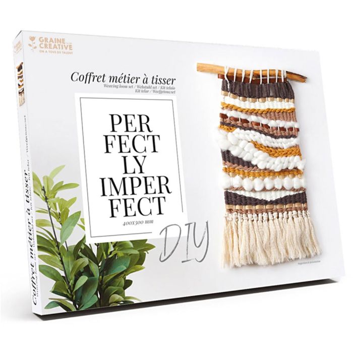 Vævesæt, Perfectly Imperfect, str. 40x30 cm, 1 pk.