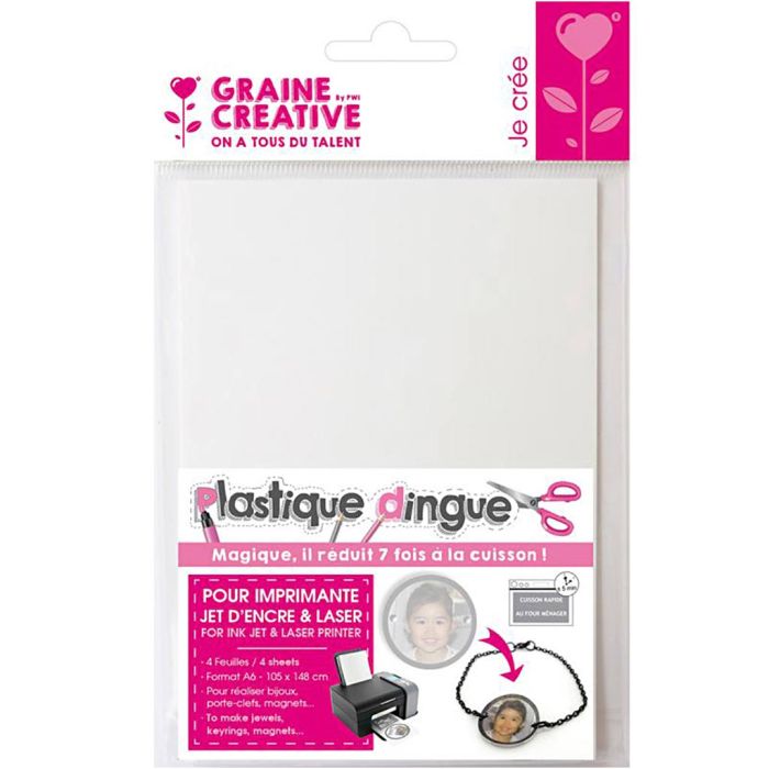 Krympeplast til Trykning, 4 ark/ 1 pk.