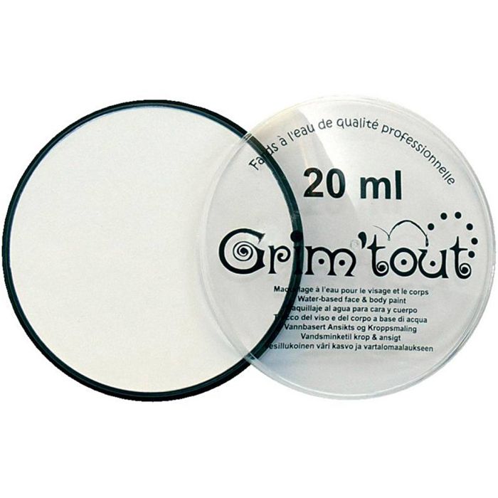 Professionel Ansigtsmaling Skygge, hvid, 20 ml/ 1 ds.