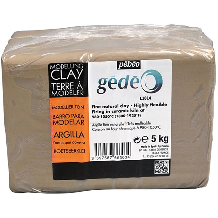 Brændt Ler, hvid, 5 kg/ 1 pk.