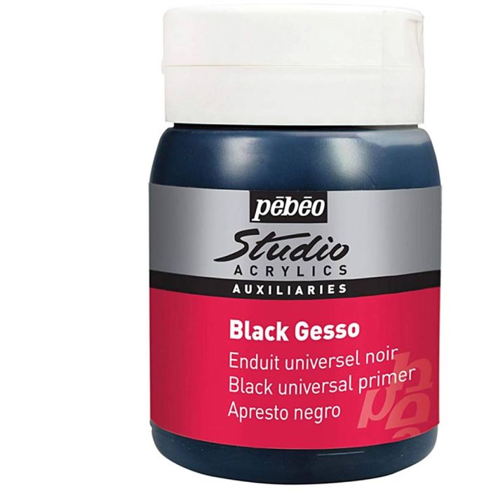 Pébéo Studio Gesso, sort, 500 ml/ 1 pk.