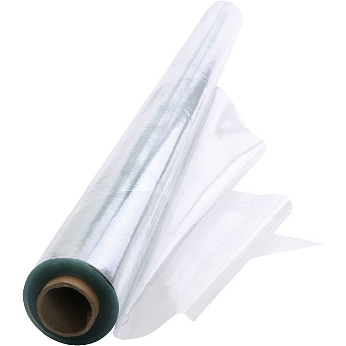 Voksdug PVC, B: 140 cm, tykkelse 0,14 mm, klar, 10 m/ 1 rl.