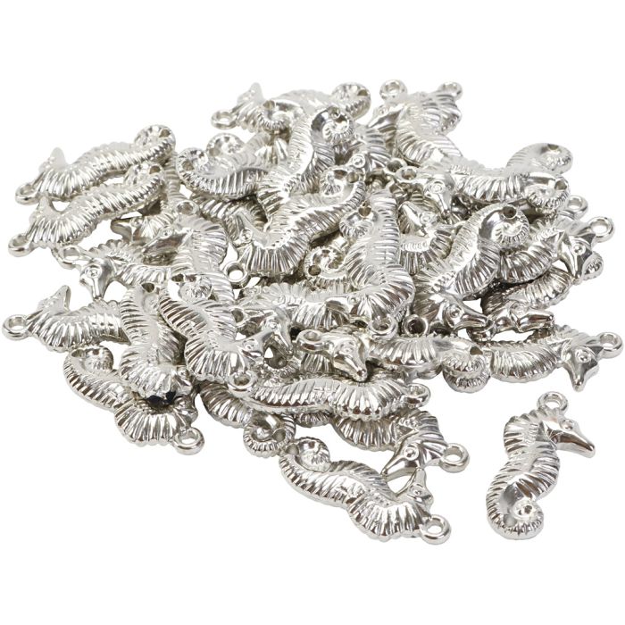 Søhestecharms, str. 28x12 mm, ca. 50 stk., 50 g/ 1 ps.