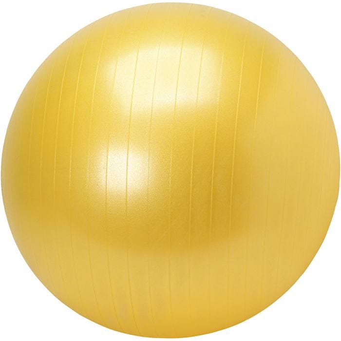 Terapi-/fitnessbold, 65 cm, ass. farver, 1 pk.