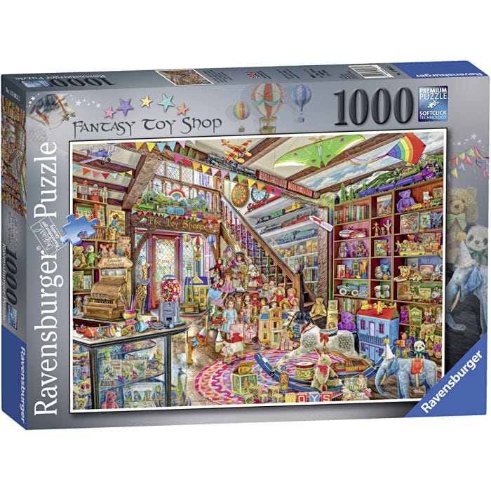 Puslespil, legetøjsbutik, 1000 brikker, 1 stk.