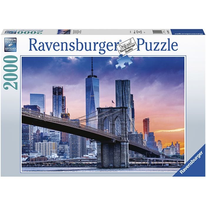 Puslespil, New York, 2000 brikker, 1 stk.