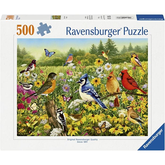 Puslespil, Fugle, 500 brikker, 1 pk.