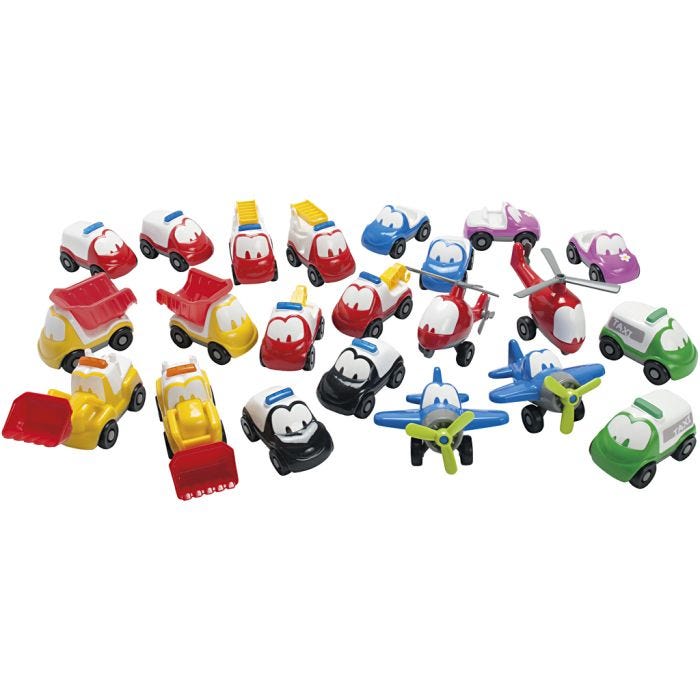 dantoy FunCars, str. 9 cm, 22 dele/ 1 pk.