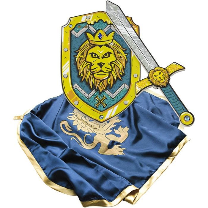 Riddersæt Flammekæmper, 3stk./ 1 pk.