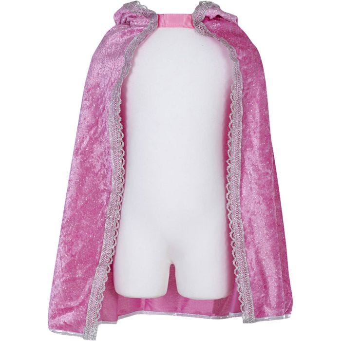 Prinsessekappe, 3-4 år, lyserød, 1 stk.