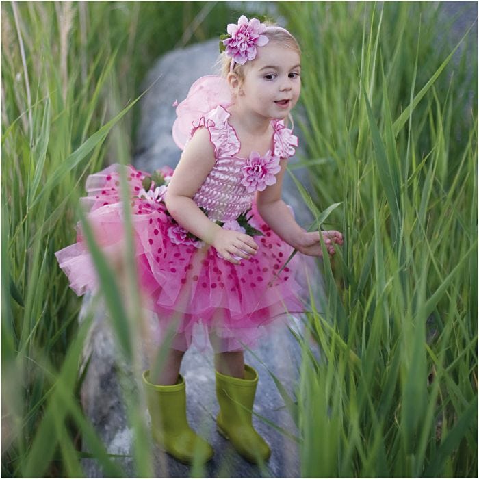 Fekjole, 3-4 år, pink, 3dele/ 1 sæt