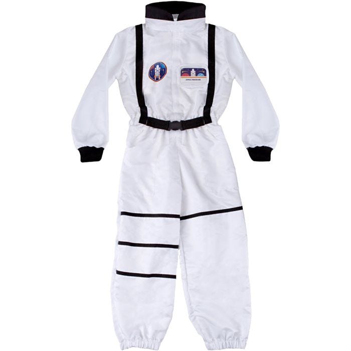 Astronaut-udklædning, str. 5-6 år, 1 stk.