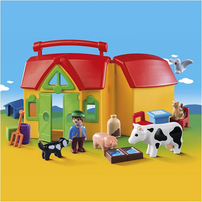 Playmobil Rejsebondegård, 35x11x19 cm, 1 sæt