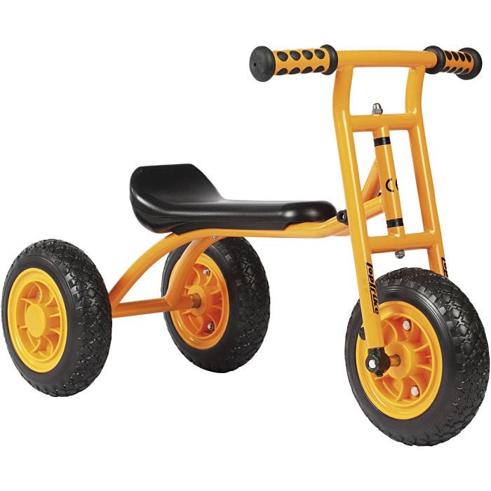 TopTrike by beleduc Little Drifter Trehjulet Løbecykel, 80x41x50 cm, gul, 1 stk.