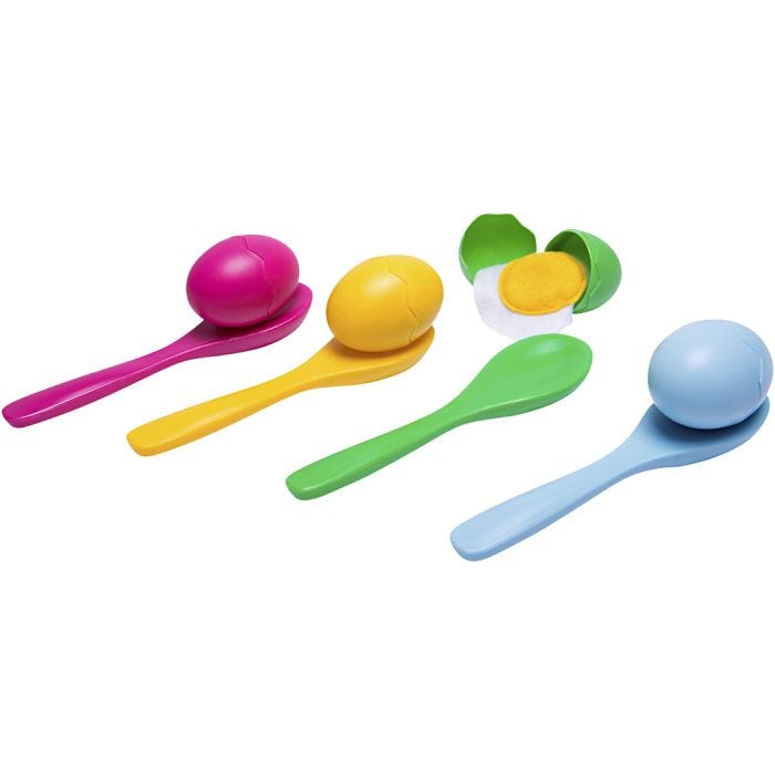 Æggeløb, L: 20 cm, 12 stk./ 1 sæt