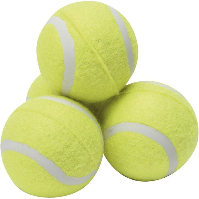 Tennisbold, gul, 15 stk./ 1 pk.