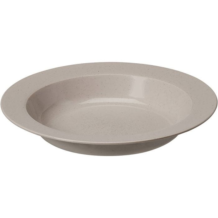 Plasttallerken, dyb, H: 4 cm, diam. 22 cm, Farve kan variere, 6 stk./ 1 pk.
