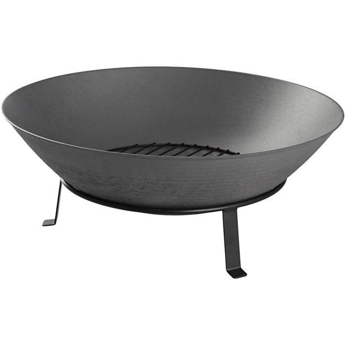 Flytbar bålplads med rist, diam. 60 cm, 1 sæt