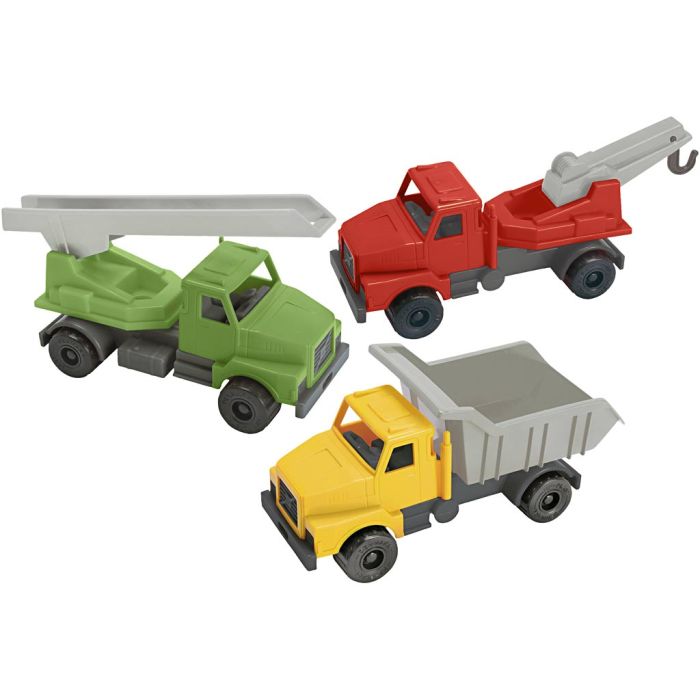 dantoy Store Plastbiler, str. 20-24 cm, 24 stk./ 1 pk.