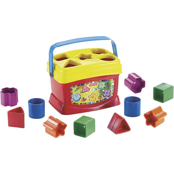 Fisher-Price Puttekasse, str. 14x18x12 cm, 1 stk.