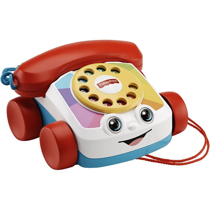 Fisher-Price Telefon, 10x16,5x15 cm, 1 stk.