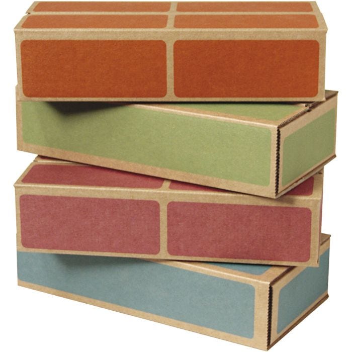 Byggeklodser Pap, str. 15x30x7 cm, 20 stk./ 1 pk.