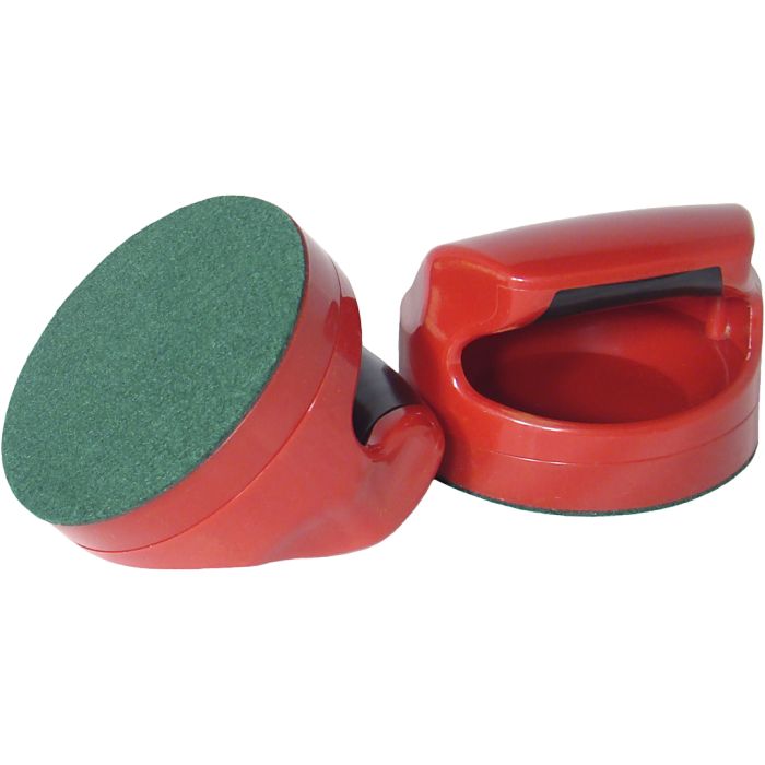 Pushers med håndtag, diam. 9,5 cm, rød, 2 stk./ 1 pk.