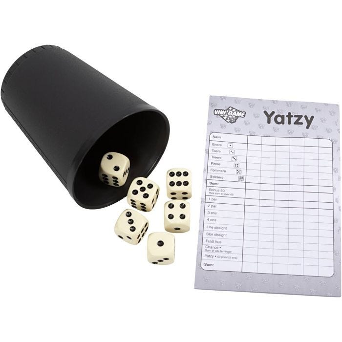 Yatzy, 1 sæt/ 1 pk.