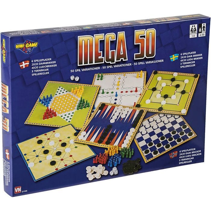 Spillemagasin Mega 50, DK, SE, NO, 1 sæt