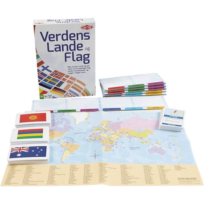 Verdens lande og flag, DK, 1 sæt