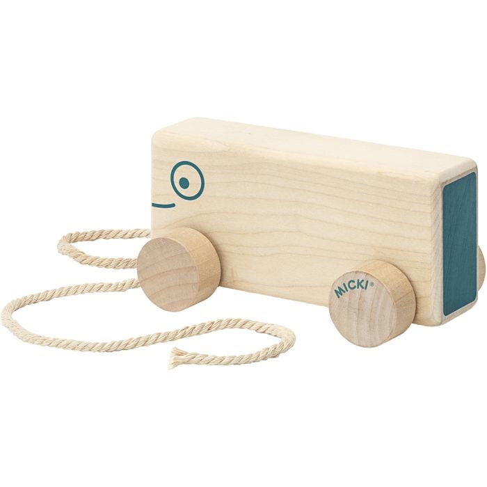 Trækbil Mini Blok, 7x14x7 cm, 1 stk.