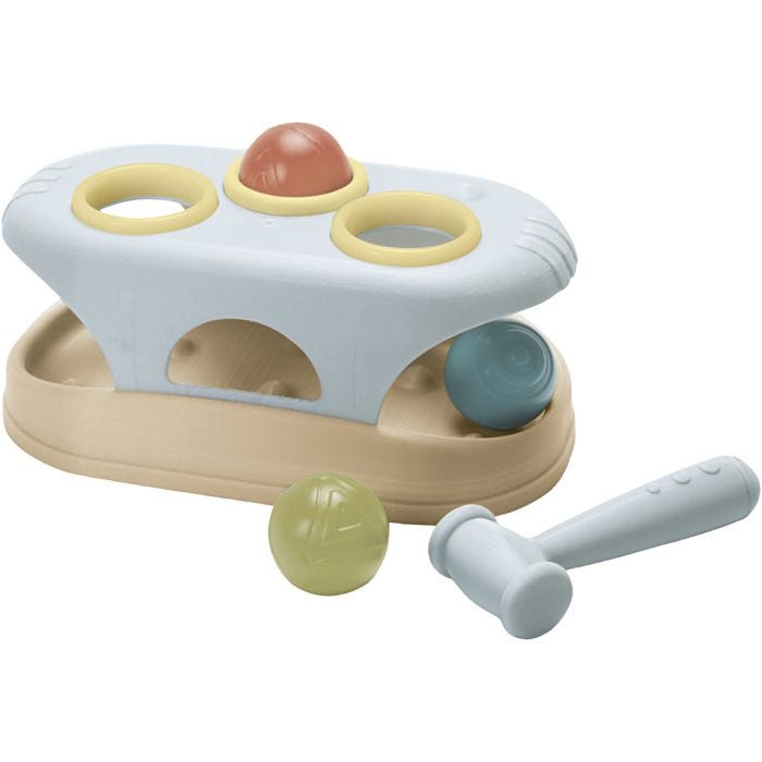 dantoy tiny BIO Slåbænk, H: 17,5 cm, L: 34,5 cm, B: 19 cm, 5 dele/ 1 sæt