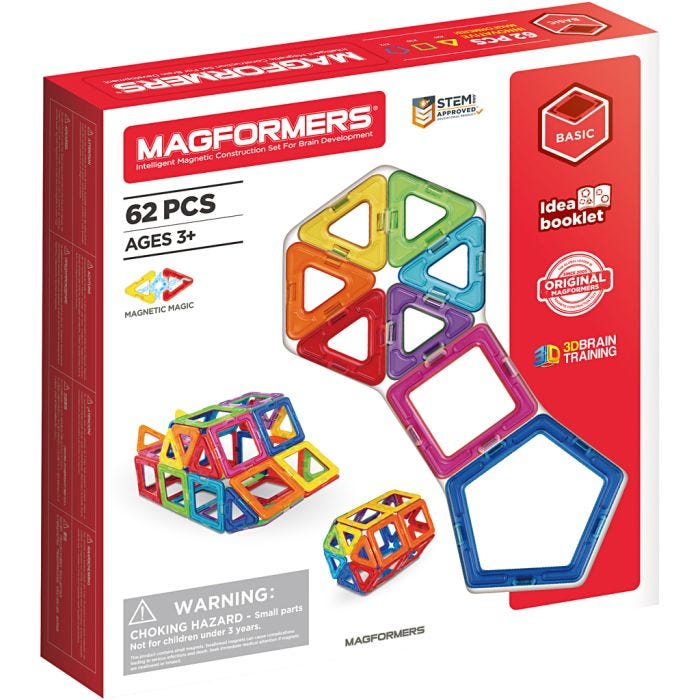 MAGFORMERS, 62 dele/ 1 sæt