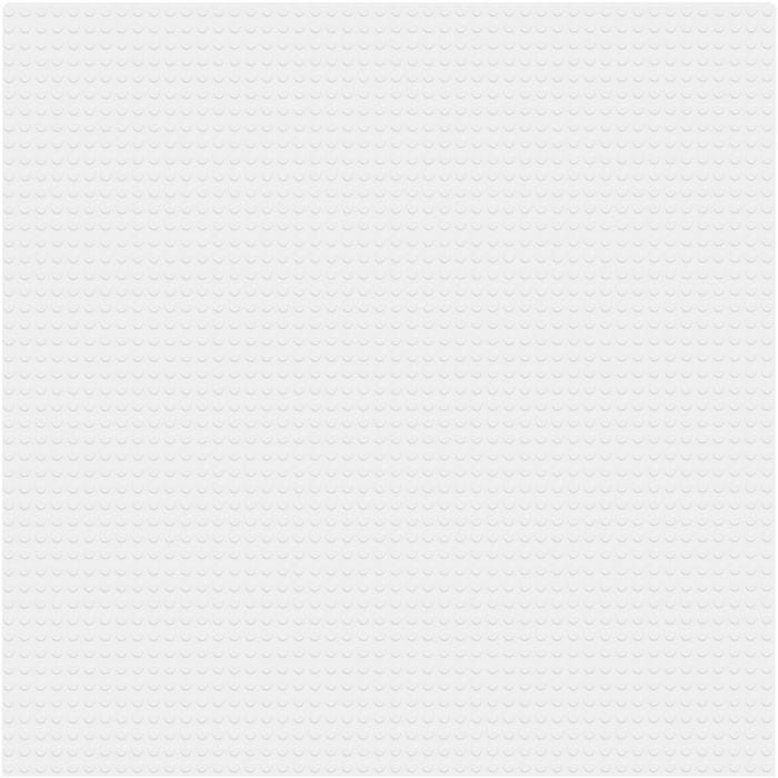 LEGO® Byggeplade, 25x25 cm, hvid, 1 stk.