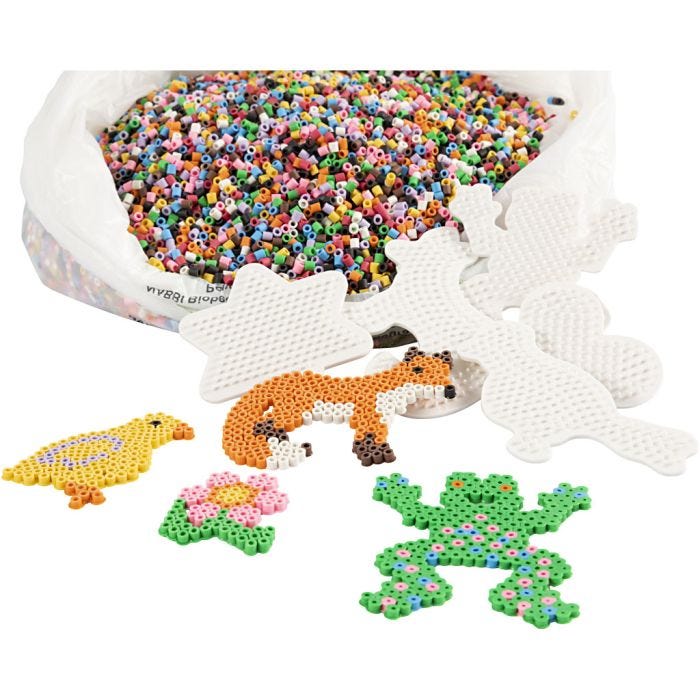 NABBI BioBeads Klassesæt, 5x5 mm, medium, standardfarver, 1 sæt
