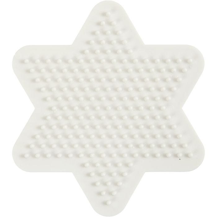 NABBI BioBeads Perleplade, stjerne, 9,8x9,8 cm, medium, 1 stk.