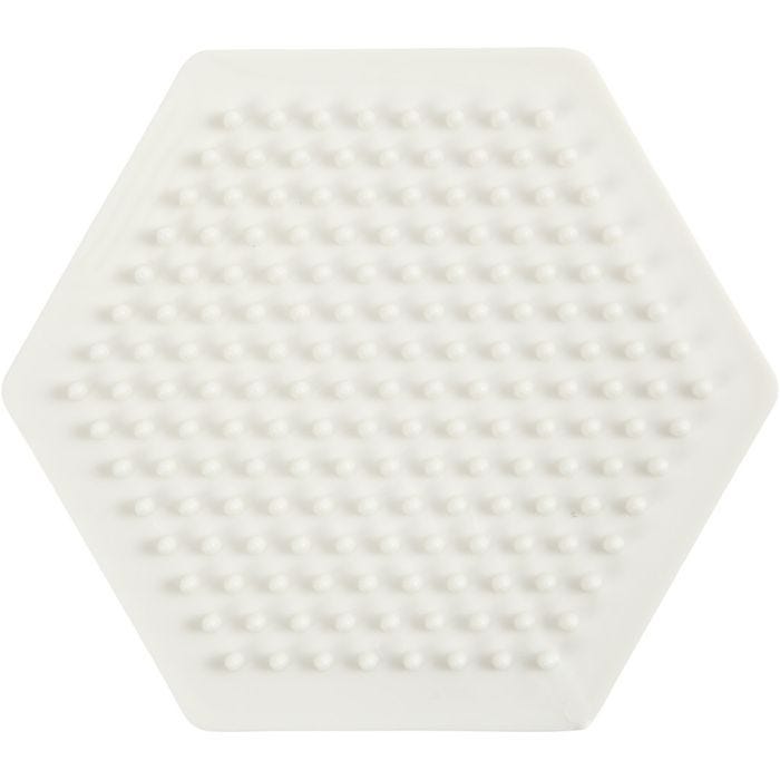 NABBI BioBeads Perleplade, sekskant, 8,5x8,5 cm, medium, 1 stk.