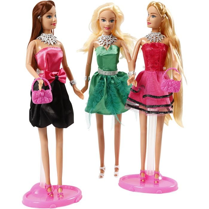 Lucy Dukke Fashion, str. 29 cm, 3 stk./ 1 pk.