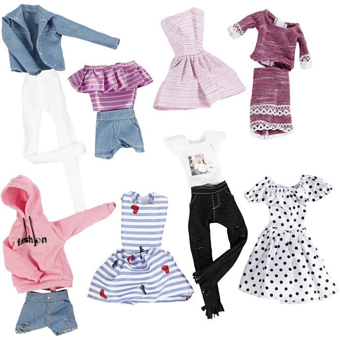 Lucy Dress Up, 8 sæt/ 1 pk.