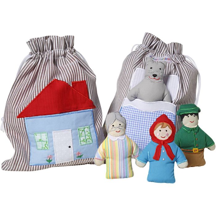 Historiepose, Rødhætte, H: 10 cm, 1 pk.