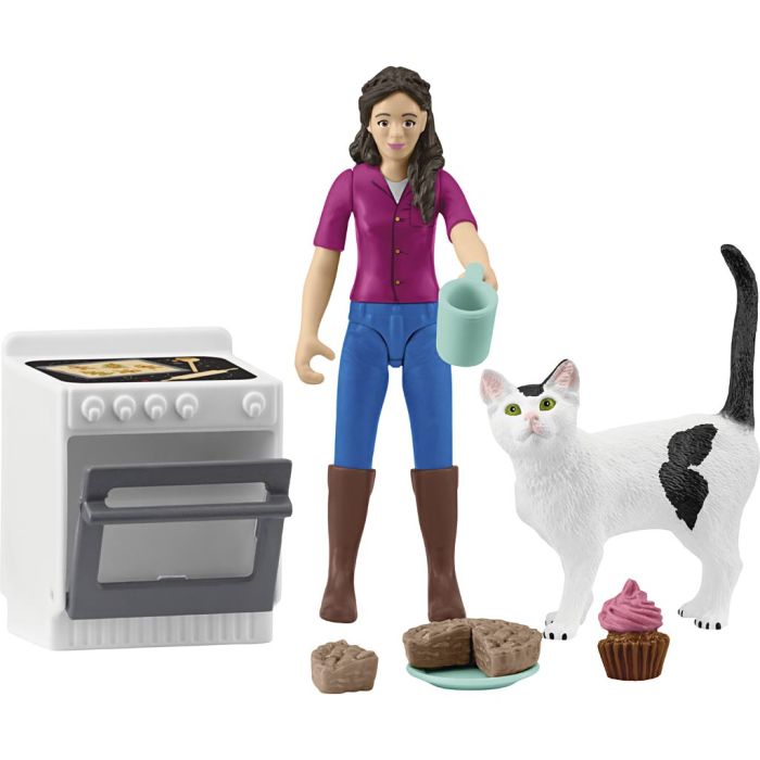 Schleich Bondegårdsdyr, Bagedag, 14 dele/ 1 pk.